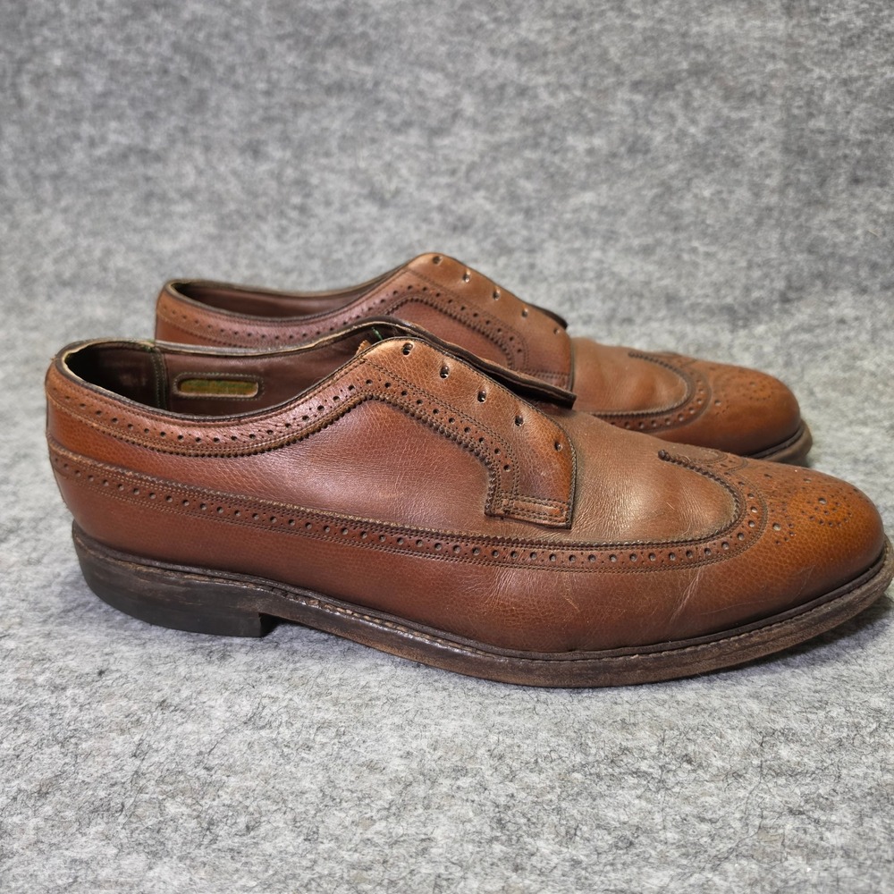 Florsheim Mens Royal Imperial 97625 Wingtip Leather Brown 13 3E Vintage Brogue